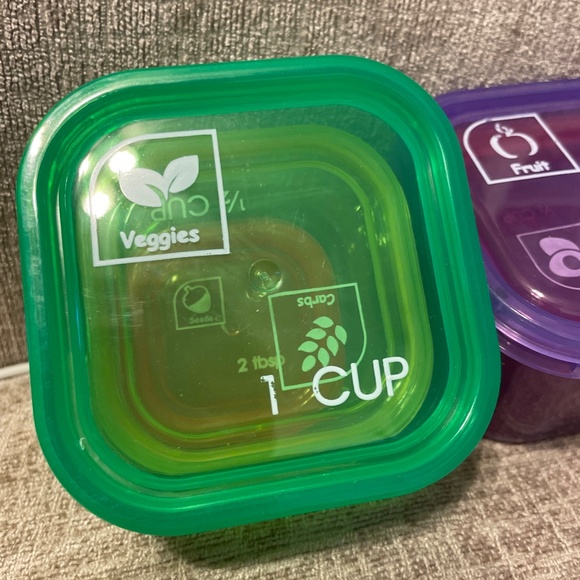Portion Control Food Containers NIB - Picture 2 of 6